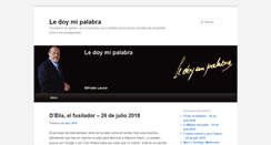 Desktop Screenshot of ledoymipalabra.com
