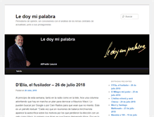 Tablet Screenshot of ledoymipalabra.com